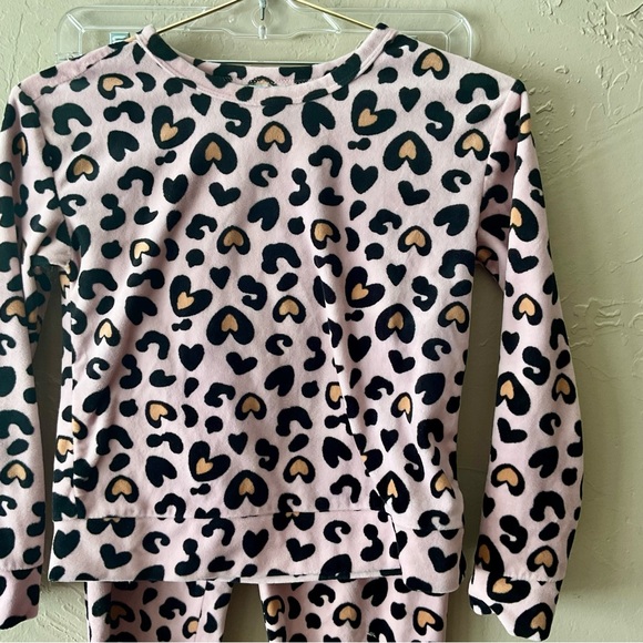 Be Magical Pink and Black Leopard Print Kids Pajama Set - Picture 2 of 9